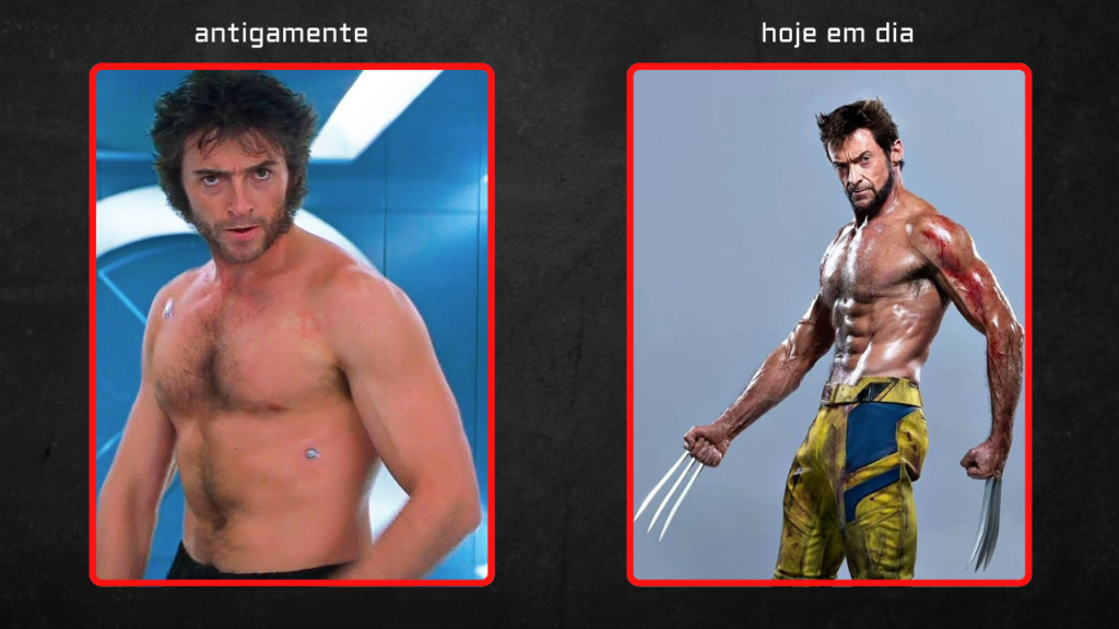 Comparação do Wolwerine dos anos 2000 com o Wolwerine de 2013